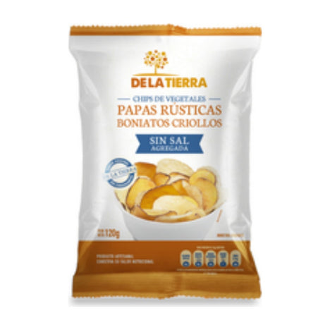 De La Tierra Boniatos y Rústicas Sin Sal 120 g