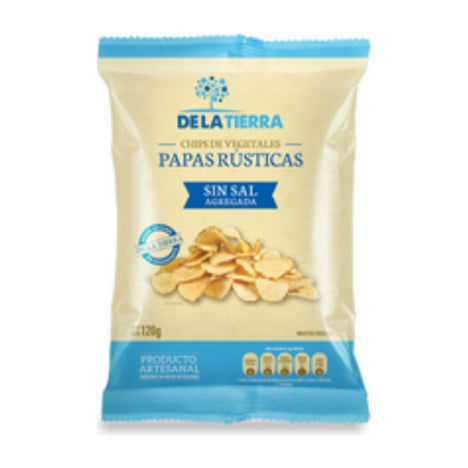 De La Tierra Papas Rústicas Sin Sal 120 g