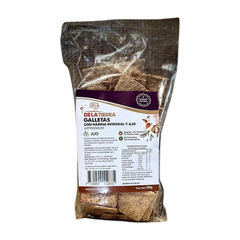 De La Tierra Galletas Integrales Ajo