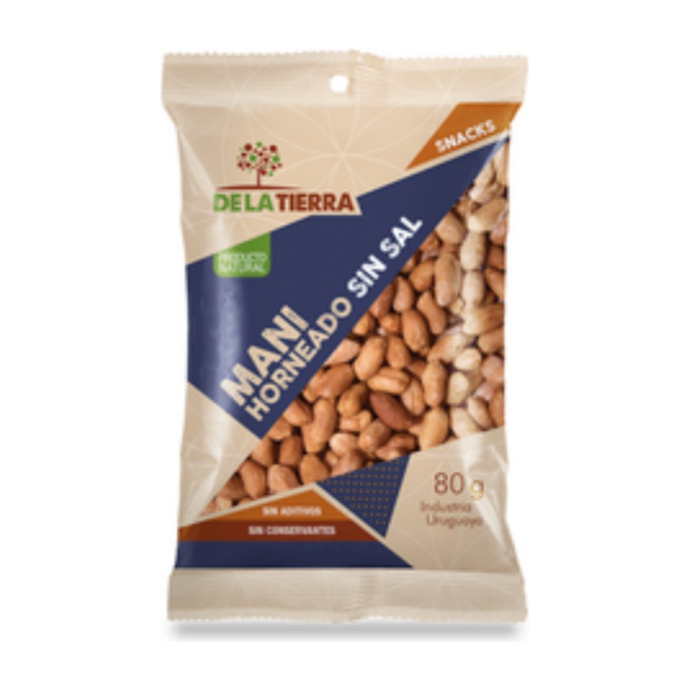 De La Tierra Maní Sin Sal 80 g