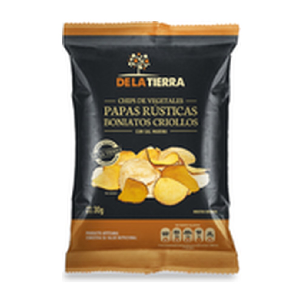 De La Tierra Papas Rústicas Sin Sal 120 g