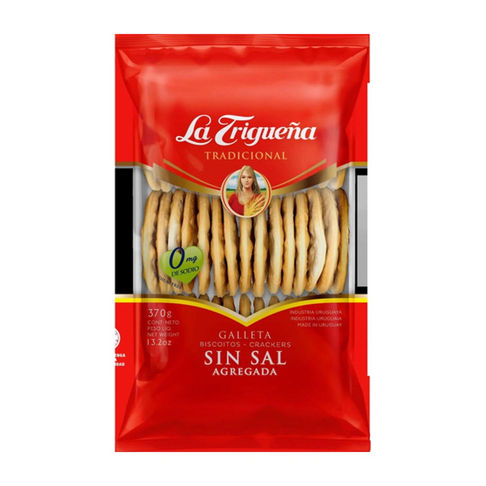 La Trigueña Galleta Sin Sal 370 g