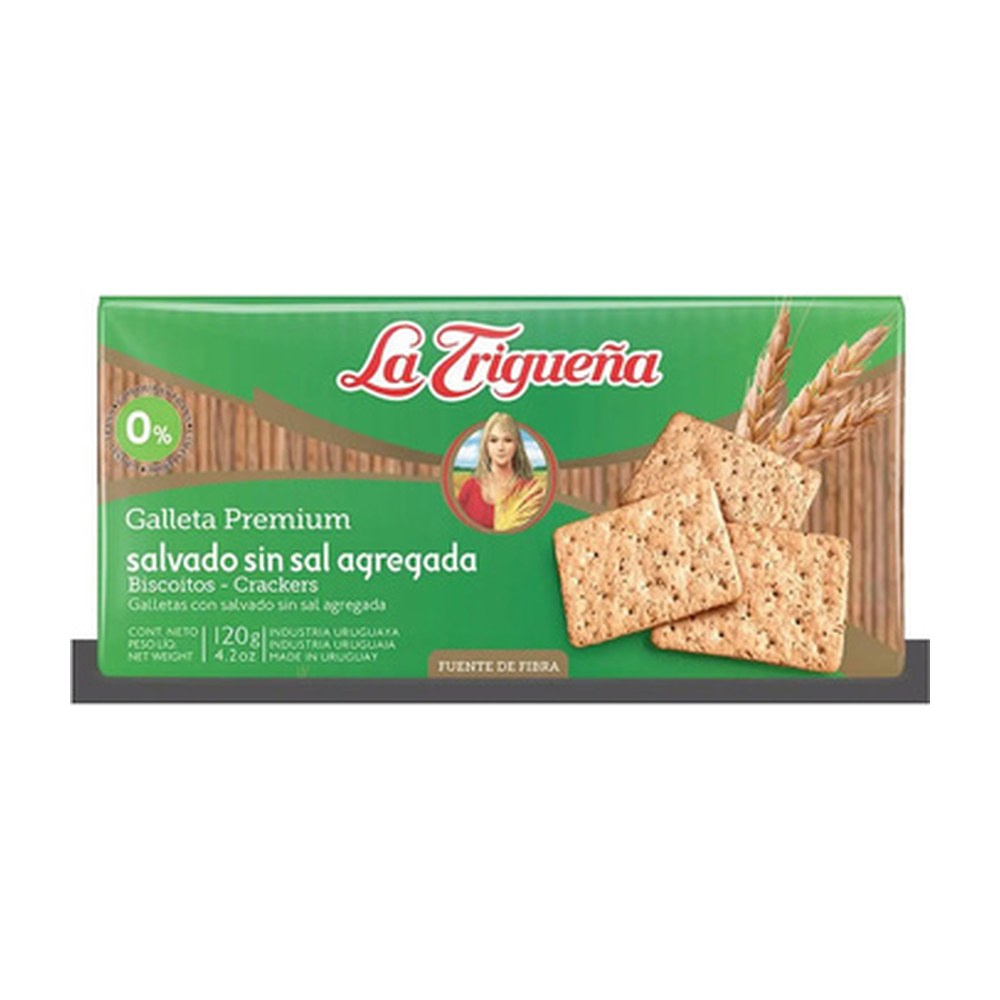 La Trigueña Premium Salvado Sin Sal 120 g