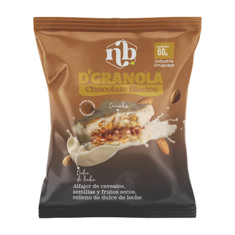 Natural Bars Alfajor Granola Blanco
