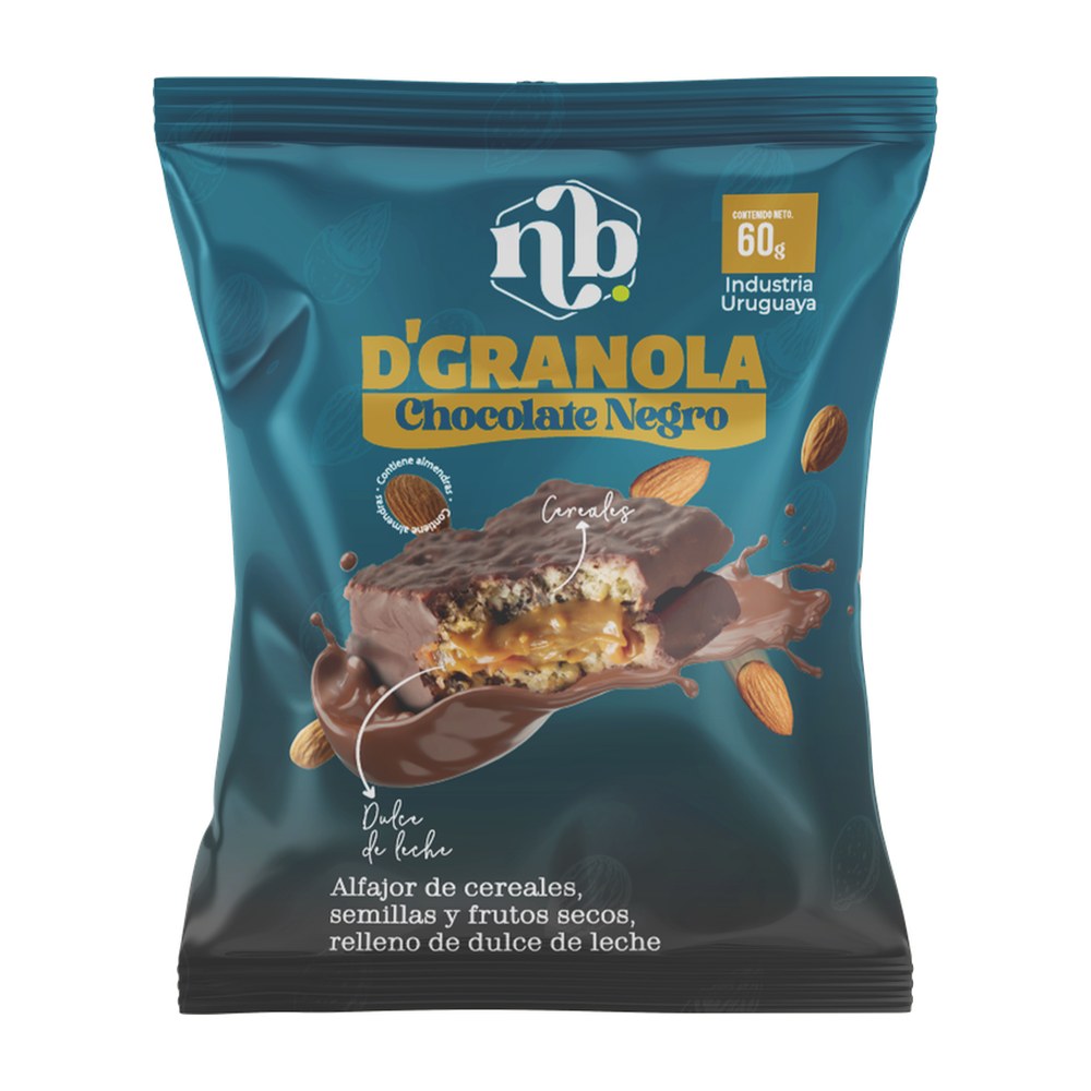 Natural Bars Alfajor Granola Negro