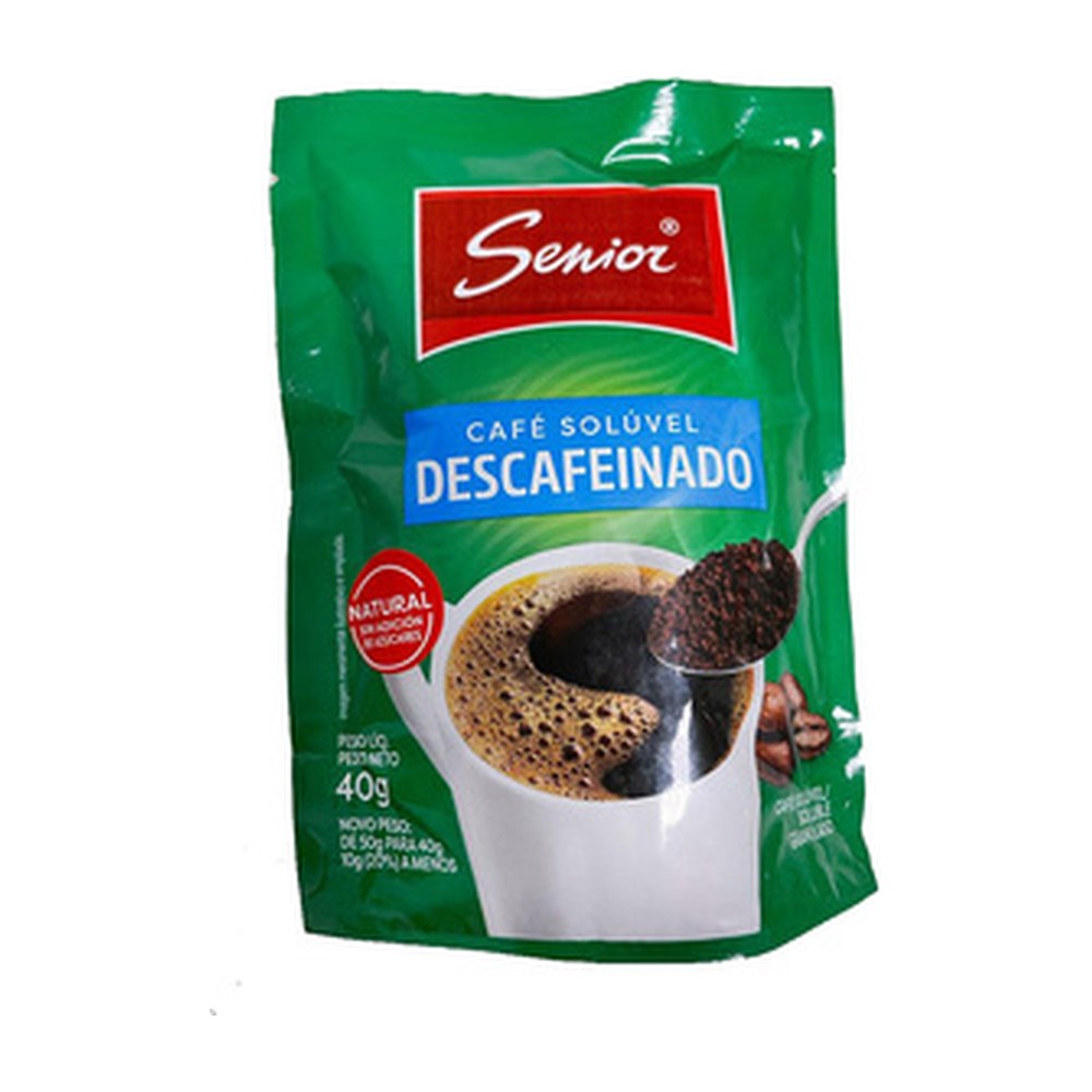 Senior Café Soluble Descafeinado Sachet 40 g